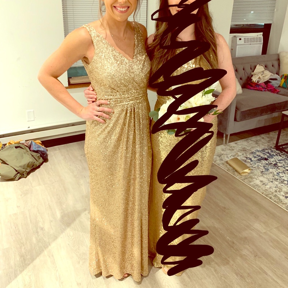 Sorella Vita Gold sequin gown